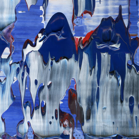 Emotional Ambulance C3 is an abstract oil-on-canvas artwork, a fractal of its parent painting Emotional Ambulance created by Anna Judd for the Scales Collection.
