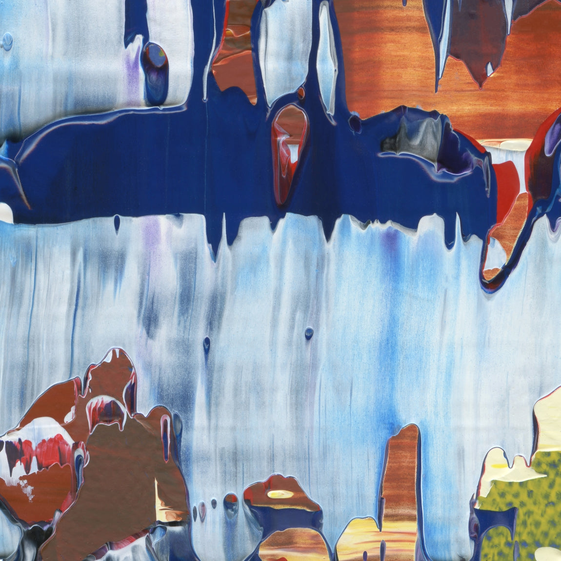 Emotional Ambulance C5 is an abstract oil-on-canvas artwork, a fractal of its parent painting Emotional Ambulance created by Anna Judd for the Scales Collection.