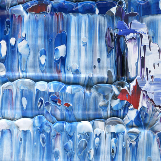 Emotional Ambulance D2 is an abstract oil-on-canvas artwork, a fractal of its parent painting Emotional Ambulance created by Anna Judd for the Scales Collection.
