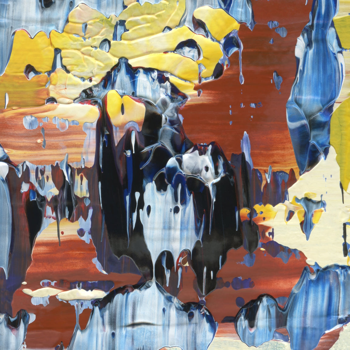 Emotional Ambulance E6 is an abstract oil-on-canvas artwork, a fractal of its parent painting Emotional Ambulance created by Anna Judd for the Scales Collection.