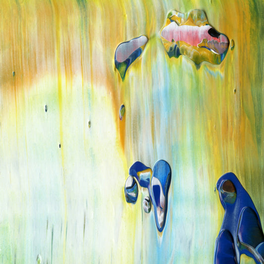 Empty Presents A3 is an abstract oil-on-canvas artwork, a fractal of its parent painting Empty Presents created by Anna Judd for the Scales Collection.