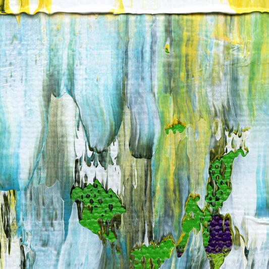 Eschew Irregardless C3 is an abstract oil-on-canvas artwork, a fractal of its parent painting Eschew Irregardless created by Anna Judd for the Scales Collection.