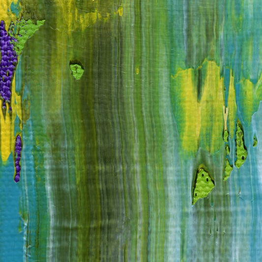 Eschew Irregardless D1 is an abstract oil-on-canvas artwork, a fractal of its parent painting Eschew Irregardless created by Anna Judd for the Scales Collection.