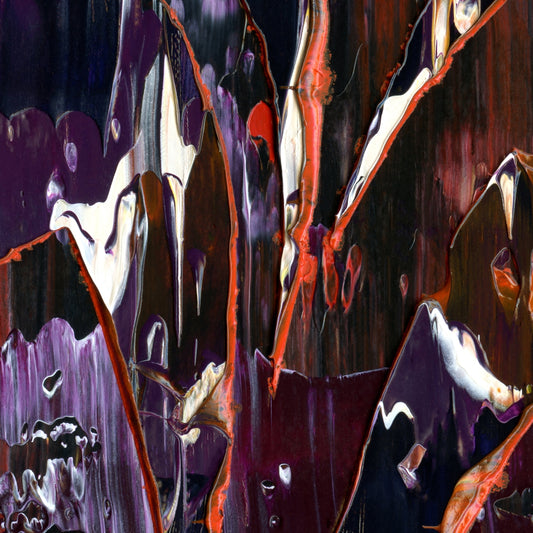 Eternal Apsaa B3 is an abstract oil-on-canvas artwork, a fractal of its parent painting Eternal Apsaa created by Anna Judd for the Scales Collection.