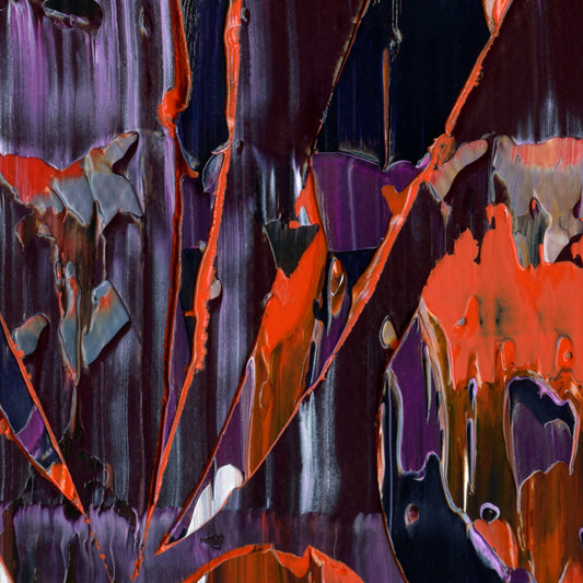 Eternal Apsaa C3 is an abstract oil-on-canvas artwork, a fractal of its parent painting Eternal Apsaa created by Anna Judd for the Scales Collection.