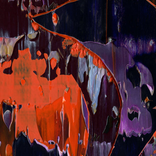 Eternal Apsaa C4 is an abstract oil-on-canvas artwork, a fractal of its parent painting Eternal Apsaa created by Anna Judd for the Scales Collection.