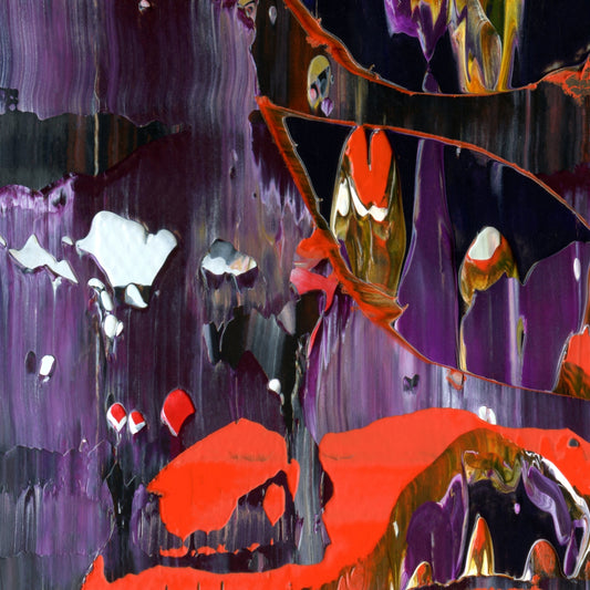 Eternal Apsaa D1 is an abstract oil-on-canvas artwork, a fractal of its parent painting Eternal Apsaa created by Anna Judd for the Scales Collection.