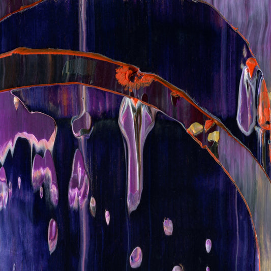 Eternal Apsaa D5 is an abstract oil-on-canvas artwork, a fractal of its parent painting Eternal Apsaa created by Anna Judd for the Scales Collection.