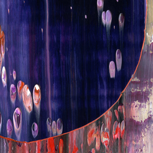 Eternal Apsaa E5 is an abstract oil-on-canvas artwork, a fractal of its parent painting Eternal Apsaa created by Anna Judd for the Scales Collection.