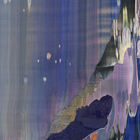 Eternally Transient E4 is an abstract oil-on-canvas artwork, a fractal of its parent painting Eternally Transient created by Anna Judd for the Scales Collection.