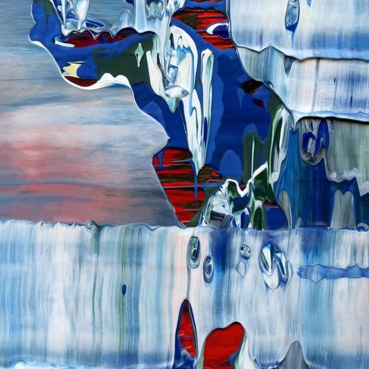 Everything But My Heart C2 is an abstract oil-on-canvas artwork, a fractal of its parent painting Everything But My Heart created by Anna Judd for the Scales Collection.