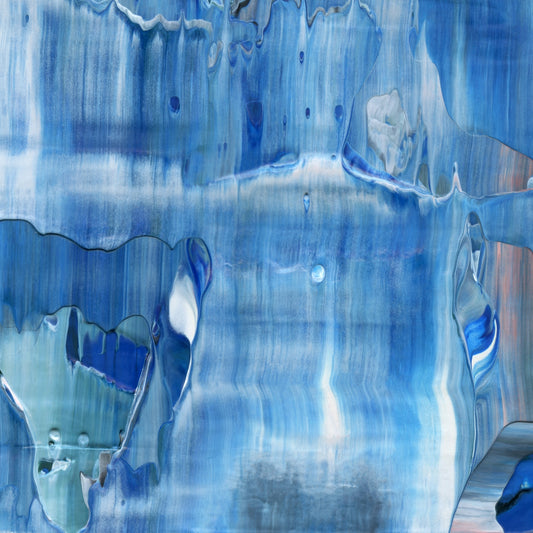Everything But My Heart E4 is an abstract oil-on-canvas artwork, a fractal of its parent painting Everything But My Heart created by Anna Judd for the Scales Collection.