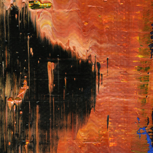 Extinction Event C4 is an abstract oil-on-canvas artwork, a fractal of its parent painting Extinction Event created by Anna Judd for the Scales Collection.