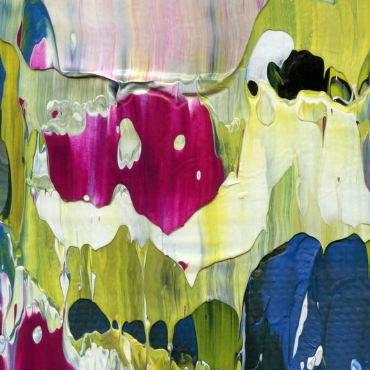 Extradition of Preference B1 is an abstract oil-on-canvas artwork, a fractal of its parent painting Extradition of Preference created by Anna Judd for the Scales Collection.