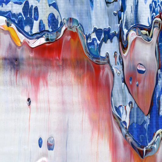 Fall of Ixtapa B2 is an abstract oil-on-canvas artwork, a fractal of its parent painting Fall of Ixtapa created by Anna Judd for the Scales Collection.