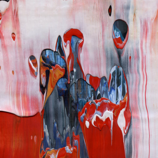 Fall of Ixtapa D2 is an abstract oil-on-canvas artwork, a fractal of its parent painting Fall of Ixtapa created by Anna Judd for the Scales Collection.