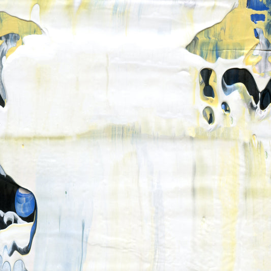 Ferry to Tangier A4 is an abstract oil-on-canvas artwork, a fractal of its parent painting Ferry to Tangier created by Anna Judd for the Scales Collection.