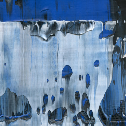 Ferry to Tangier D4 is an abstract oil-on-canvas artwork, a fractal of its parent painting Ferry to Tangier created by Anna Judd for the Scales Collection.