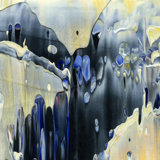 Fiberglass Desert A2 is an abstract oil-on-canvas artwork, a fractal of its parent painting Fiberglass Desert created by Anna Judd for the Scales Collection.