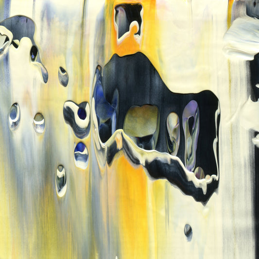 Fiberglass Desert A4 is an abstract oil-on-canvas artwork, a fractal of its parent painting Fiberglass Desert created by Anna Judd for the Scales Collection.