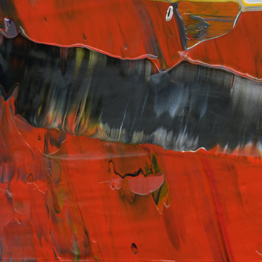 Fishiyima's Broken Cup E1 is an abstract oil-on-canvas artwork, a fractal of its parent painting Fishiyima's Broken Cup created by Anna Judd for the Scales Collection.