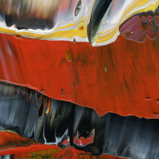 Fishiyima's Broken Cup E3 is an abstract oil-on-canvas artwork, a fractal of its parent painting Fishiyima's Broken Cup created by Anna Judd for the Scales Collection.