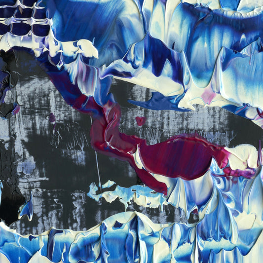Forking Lightning B2 is an abstract oil-on-canvas artwork, a fractal of its parent painting Forking Lightning created by Anna Judd for the Scales Collection.
