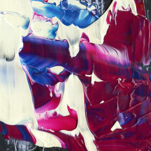 Forking Lightning F5 is an abstract oil-on-canvas artwork, a fractal of its parent painting Forking Lightning created by Anna Judd for the Scales Collection.