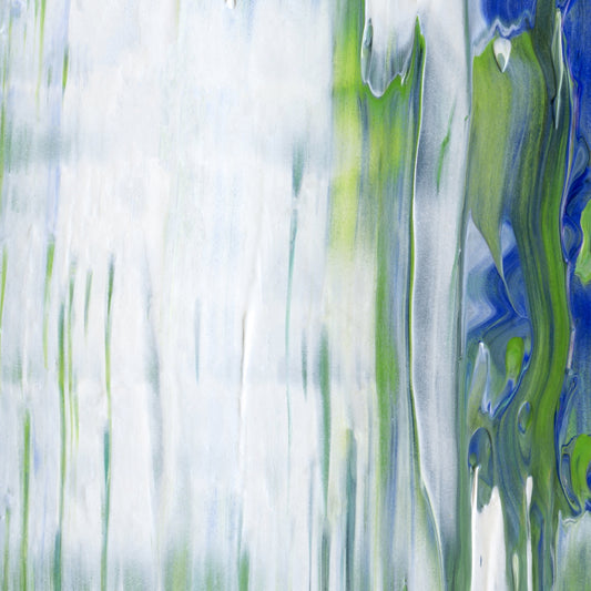 Freakish Genius B1 is an abstract oil-on-canvas artwork, a fractal of its parent painting Freakish Genius created by Anna Judd for the Scales Collection.