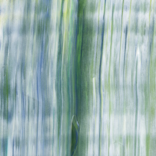 Freakish Genius B5 is an abstract oil-on-canvas artwork, a fractal of its parent painting Freakish Genius created by Anna Judd for the Scales Collection.