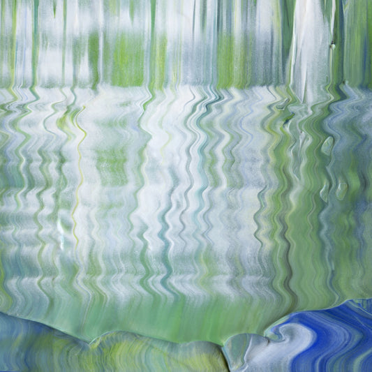Freakish Genius C1 is an abstract oil-on-canvas artwork, a fractal of its parent painting Freakish Genius created by Anna Judd for the Scales Collection.
