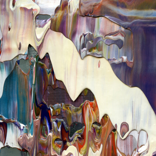 Fugue State A1 is an abstract oil-on-canvas artwork, a fractal of its parent painting Fugue State created by Anna Judd for the Scales Collection.