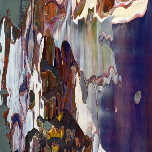 Fugue State B1 is an abstract oil-on-canvas artwork, a fractal of its parent painting Fugue State created by Anna Judd for the Scales Collection.