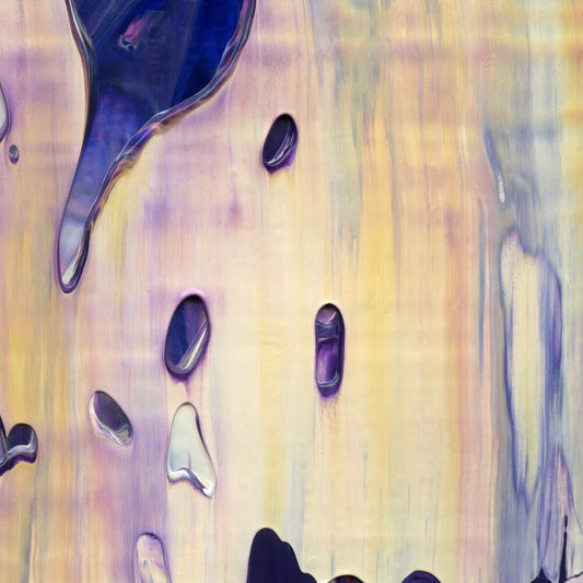 Gimme Right Meow B4 is an abstract oil-on-canvas artwork, a fractal of its parent painting Gimme Right Meow created by Anna Judd for the Scales Collection.