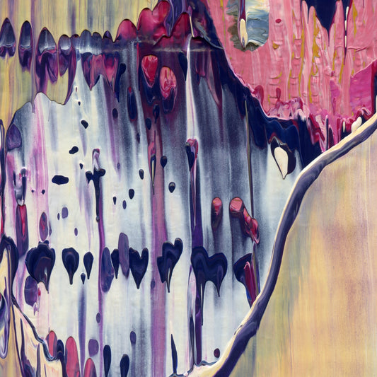 Gimme Right Meow C2 is an abstract oil-on-canvas artwork, a fractal of its parent painting Gimme Right Meow created by Anna Judd for the Scales Collection.