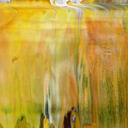 Golden Rule Rhapsody A3 is an abstract oil-on-canvas artwork, a fractal of its parent painting Golden Rule Rhapsody created by Anna Judd for the Scales Collection.