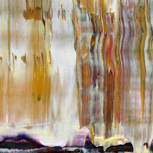 Golden Rule Rhapsody D3 is an abstract oil-on-canvas artwork, a fractal of its parent painting Golden Rule Rhapsody created by Anna Judd for the Scales Collection.