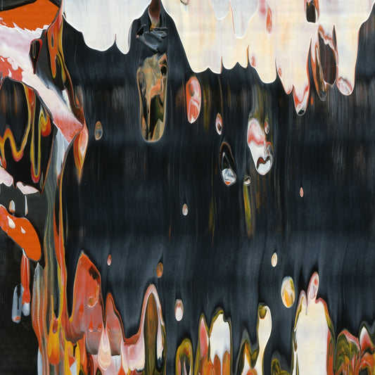 Guerilla In The Mist B3 is an abstract oil-on-canvas artwork, a fractal of its parent painting Guerilla In The Mist created by Anna Judd for the Scales Collection.