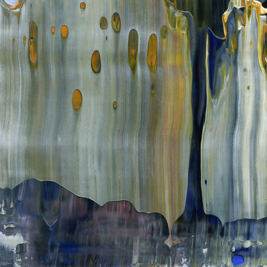 Harvesting Grit E3 is an abstract oil-on-canvas artwork, a fractal of its parent painting Harvesting Grit created by Anna Judd for the Scales Collection.