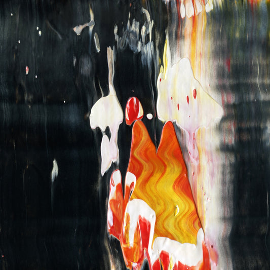 Heist in Casablanca A2 is an abstract oil-on-canvas artwork, a fractal of its parent painting Heist in Casablanca created by Anna Judd for the Scales Collection.