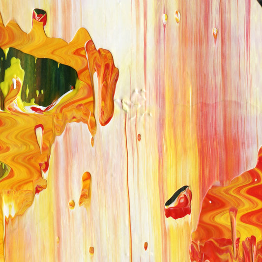 Heist in Casablanca C4 is an abstract oil-on-canvas artwork, a fractal of its parent painting Heist in Casablanca created by Anna Judd for the Scales Collection.
