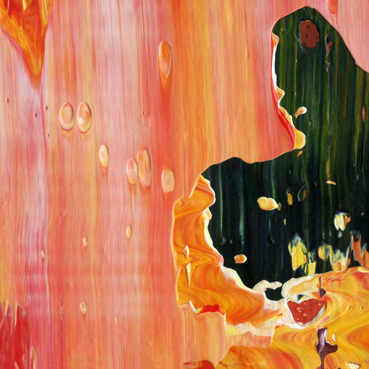 Heist in Casablanca D2 is an abstract oil-on-canvas artwork, a fractal of its parent painting Heist in Casablanca created by Anna Judd for the Scales Collection.