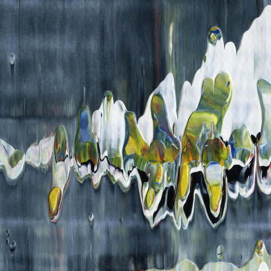 Hold My Trident B2 is an abstract oil-on-canvas artwork, a fractal of its parent painting Hold My Trident created by Anna Judd for the Scales Collection.