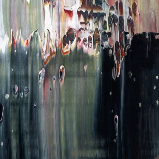 Hold My Trident D5 is an abstract oil-on-canvas artwork, a fractal of its parent painting Hold My Trident created by Anna Judd for the Scales Collection.