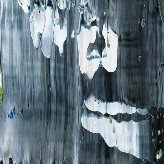 Holy Kykeon B4 is an abstract oil-on-canvas artwork, a fractal of its parent painting Holy Kykeon created by Anna Judd for the Scales Collection.