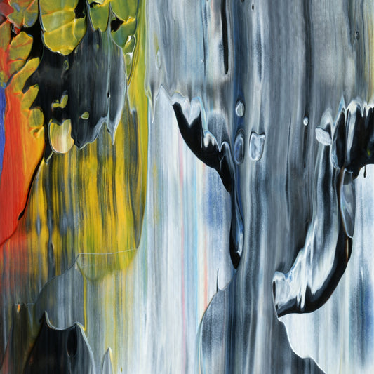 Holy Kykeon C1 is an abstract oil-on-canvas artwork, a fractal of its parent painting Holy Kykeon created by Anna Judd for the Scales Collection.