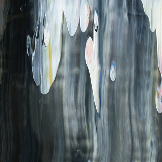 Holy Kykeon D1 is an abstract oil-on-canvas artwork, a fractal of its parent painting Holy Kykeon created by Anna Judd for the Scales Collection.