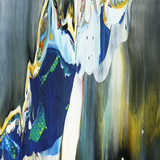 Holy Kykeon E3 is an abstract oil-on-canvas artwork, a fractal of its parent painting Holy Kykeon created by Anna Judd for the Scales Collection.