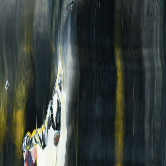 Holy Kykeon E4 is an abstract oil-on-canvas artwork, a fractal of its parent painting Holy Kykeon created by Anna Judd for the Scales Collection.