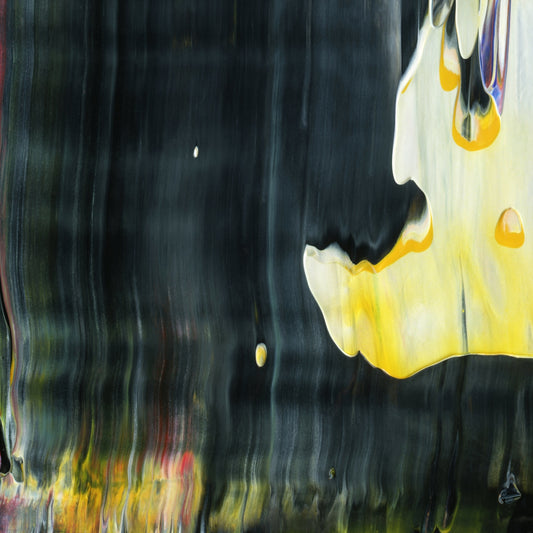 Holy Kykeon F1 is an abstract oil-on-canvas artwork, a fractal of its parent painting Holy Kykeon created by Anna Judd for the Scales Collection.